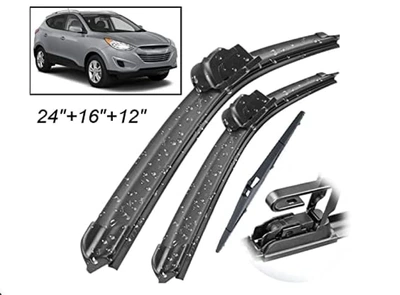 Suitable for Hyundai Tucson MK2 Ix35 2010-2015 wiper wiper front and rear wiper blade suit (Wiper) - modern-tucson-mk2-ix35-2010-2015-24inch-16inch-12inch-2015