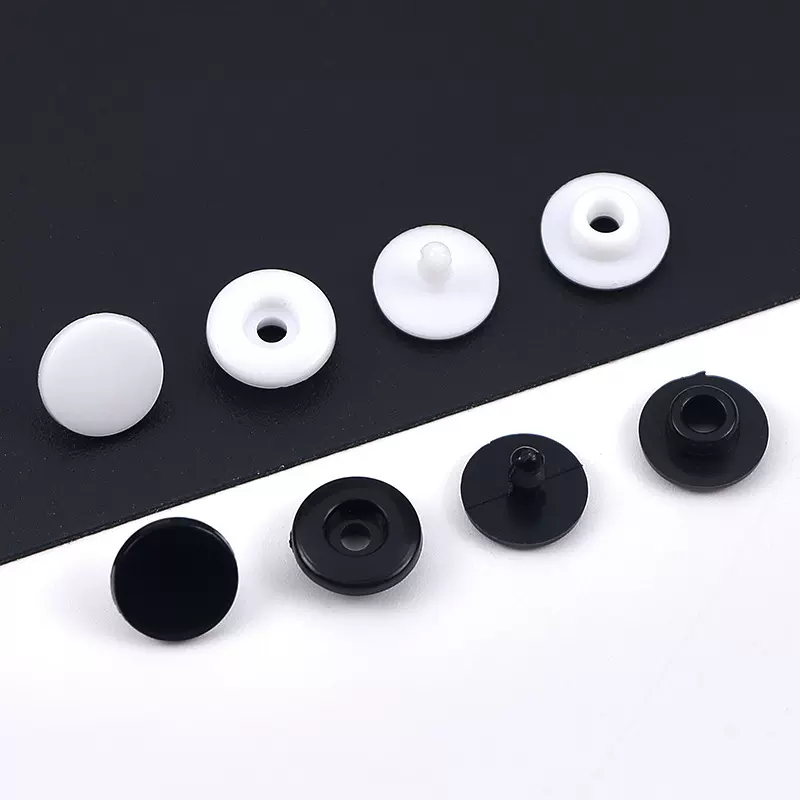 一次性固定扣塑料二合扣双合防护面罩扣防拆扣医用手环按扣防盗扣