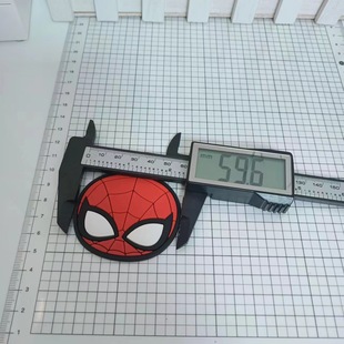 Cartoon Spider-Man Soft Rubber Shoe Charms Accessories Cross-Border Ready Stock Products Factory Large Stock Quantity Excellent Price DIY Accessories