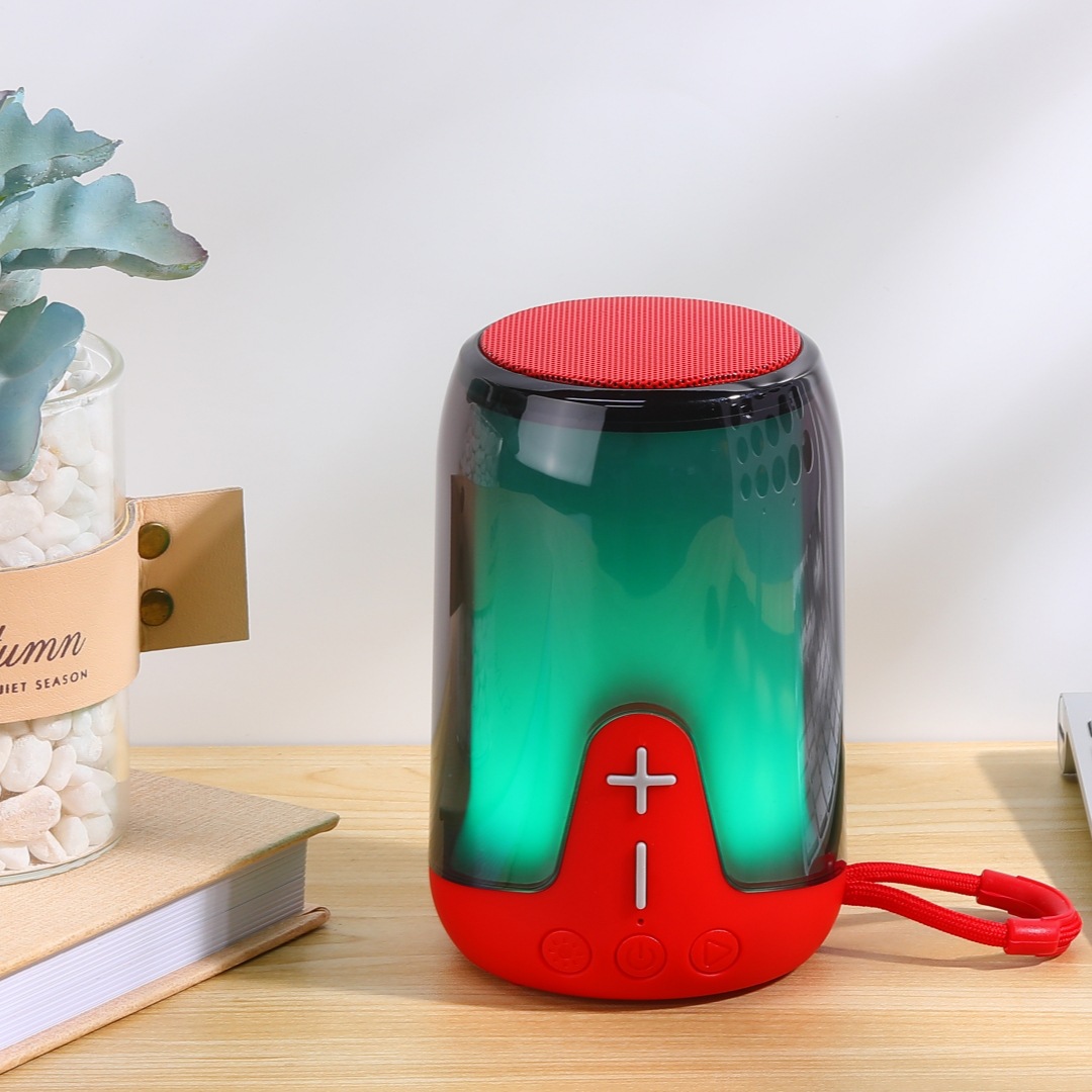 Transfronterizo comercio electrónico TG652 altavoz bluetooth pulsante efecto de luz transparente alta calidad de sonido bajo pesado RGB regalo de sonido bluetooth