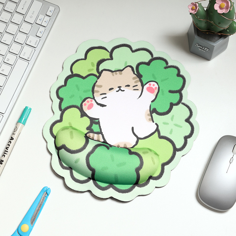 Alfombrillas de ratón transfronterizas, divertidas y variadas, reposamuñecas, alfombrillas de ratón de alta calidad con formas especiales, alfombrillas de ratón de dibujos animados para hombres y mujeres