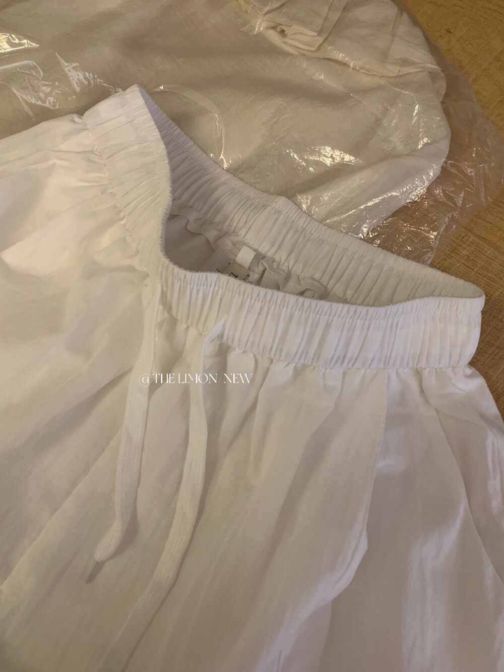 Quần culottes nữ ống rộng cạp cao rút dây, phong cách thể thao, mùa hè 2026 — Xanh lá cây nhạtcolor, xám đậm, màu đen, màu trắng chi tiết 30