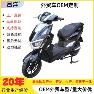 外貿高端電動摩托車跨境智能投屏高速載人電動車男女通用電瓶車