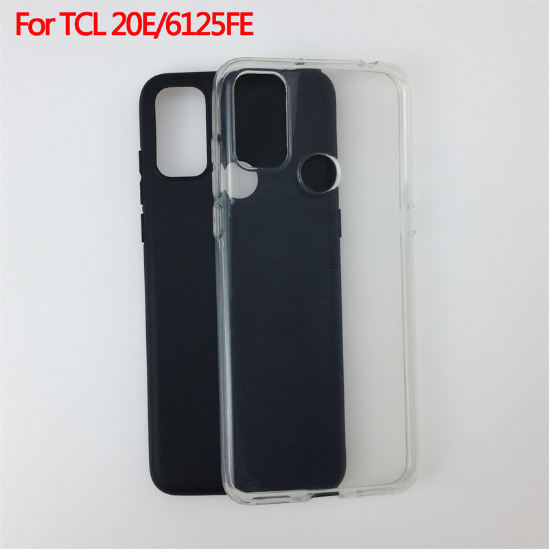 Suitable for TCL 20E/6125FE mobile phone case protective case matte pudding material TPU Suitable for TCL 20E/6125FE mobile phone case protective case matte pudding material TPU