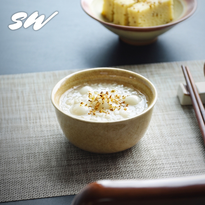 Jingdezhen Japanese-style ceramic bowl, household tableware, rice bowl, soup bowl, kiln-glazed rice bowl, dessert bowl, creative tableware Jingdezhen Japanese-style ceramic bowl, household tableware, rice bowl, soup bowl, kiln-glazed rice bowl, dessert bowl, creative tableware