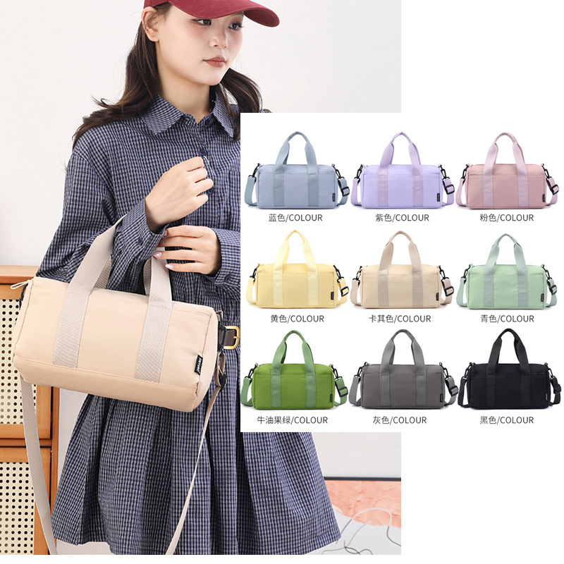 Outdoor Sports Bags Wholesale New Style Solid Color Simple Casual Shoulder Bag Large Capacity Travel Crossbody Toast Bag