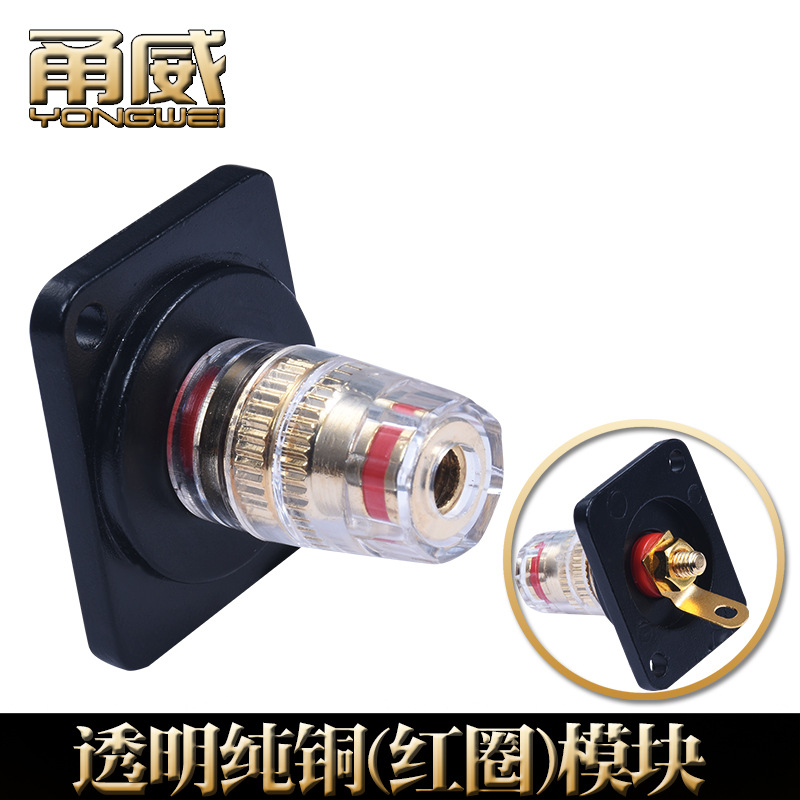 Yongwei Speaker Terminal D-type Module hifi Banana Plug Line Home Theater Audio 86 Panel Wall Plug