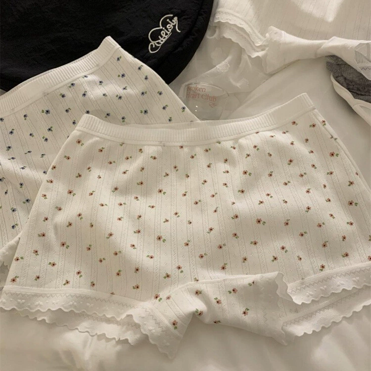 "Розовый магазин" [Весенний цветок] Хлопок, плоские угловые брюки безопасности типа А