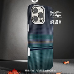 適用アップル16promax炭素繊維紋携帯ケースケブラーiPhone15転倒防止磁気吸引保護カバー