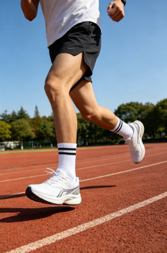 Schüler-Socken in Lagerbestand, Ganzjahres-Bestseller, Collegestyle, anti-Pilling, nahtlose Zehennaht, Baumwollsocken mit zwei Streifen, Unisex-Sportsocken