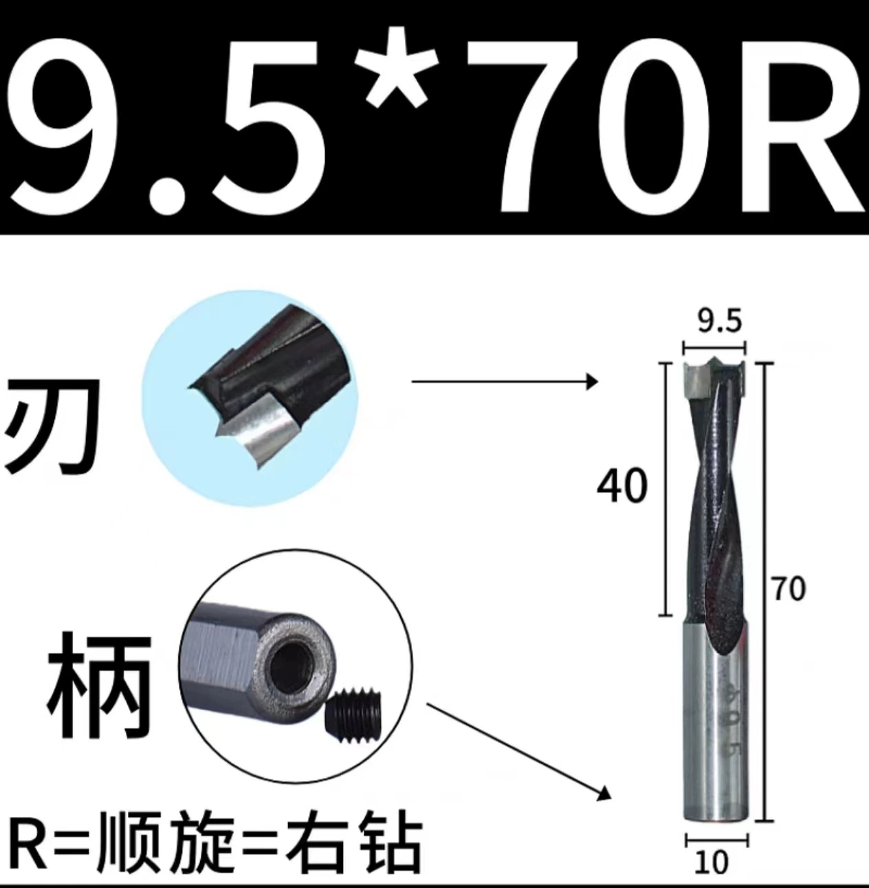 Carpentry, metal drill, three in one