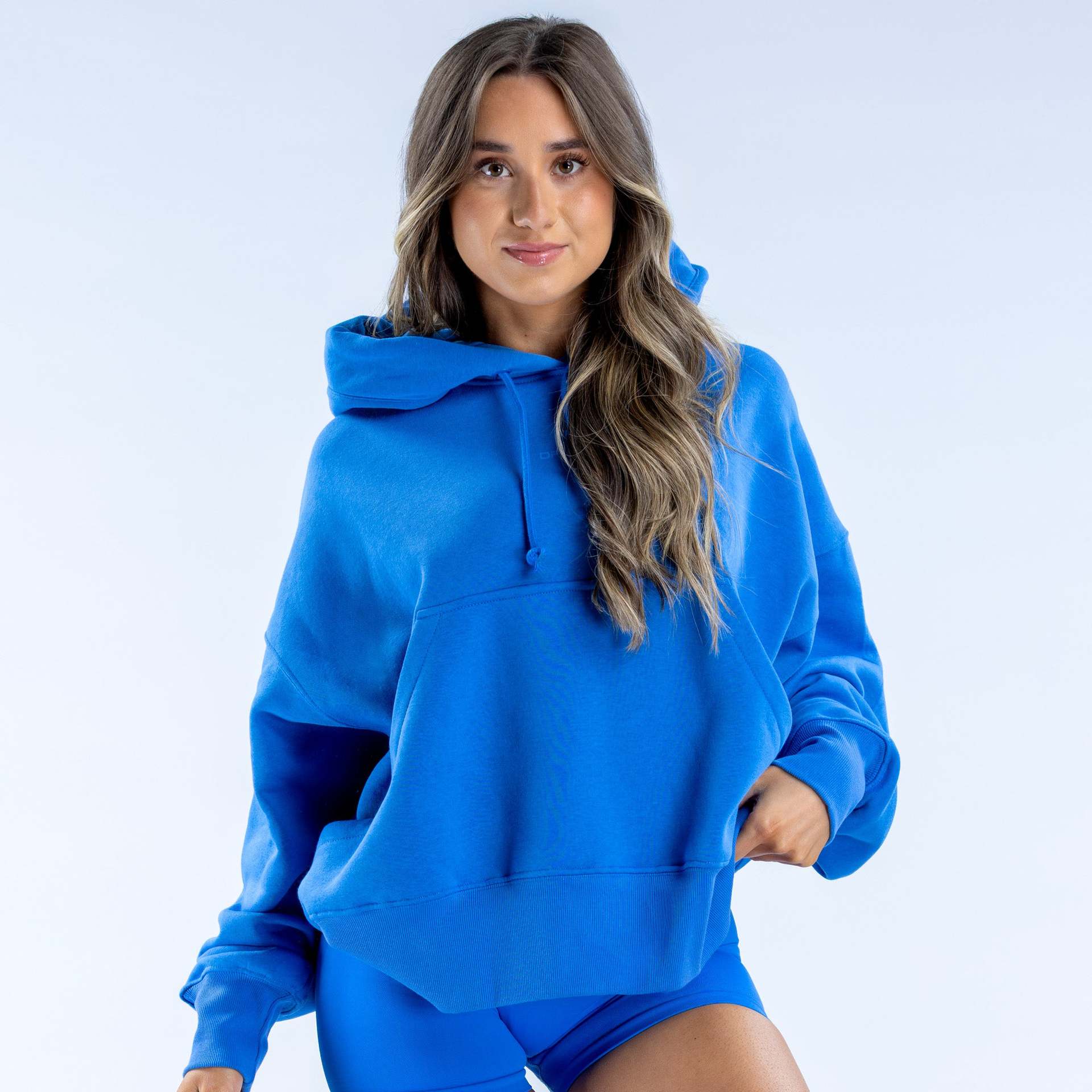 Cross-Border European and American Women's Fashion Printed Thickened Versatile Long-Sleeved Loose Hooded Sweatshirt Women's Casual Autumn and Winter