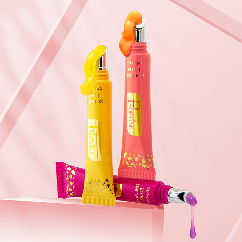 Bálsamo labial con color menta refrescante PAGE VINE, hidratante, nutritivo, reparador, con brillo perlado.