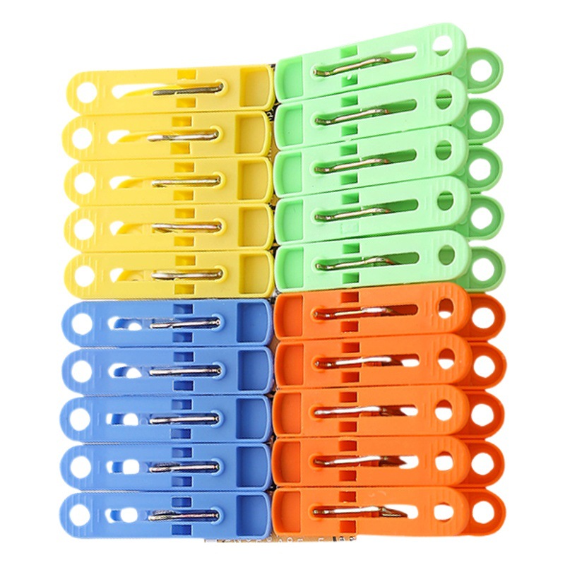 Pinza de secado de primavera de ocho caracteres económica, pinza de secado a prueba de viento de color, pinza de ropa, calcetines de secado, pinza de ropa interior