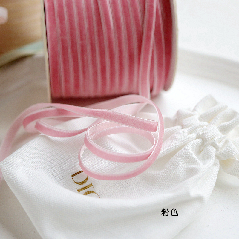 1cm/0,6 cm cinta de terciopelo de color cinta de cisne cinta de bricolaje material hecho a mano cinta cinta cinta decorativa