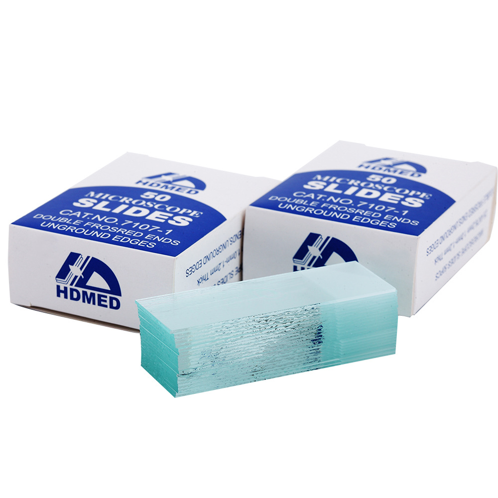 工厂直销7107高清免洗载玻片 可做显微镜用载玻片50片/盒