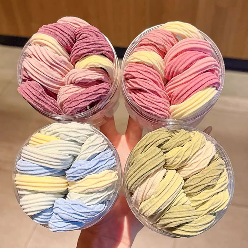 Cuerda para el cabello de cola de caballo alta para niños, banda elástica y duradera para el cabello, lazo para el cabello de alta calidad, temperamento para adultos, cuerda para el cabello, accesorios para el cabello