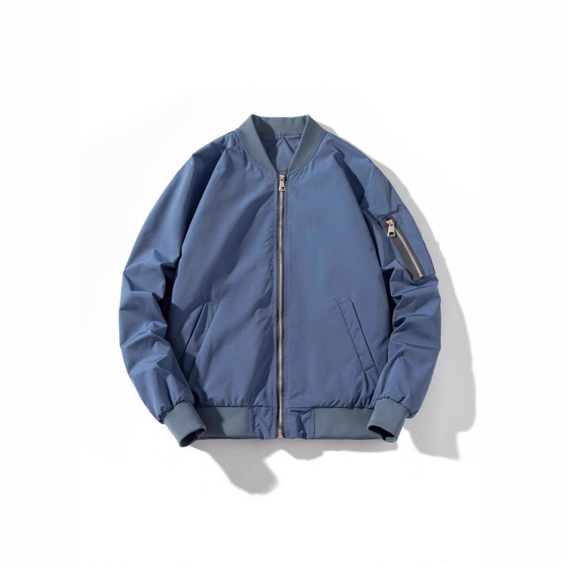 Military Green Bomber Jacket Women's Spring & Fall Workwear Baseball Uniform American Fashion Brand Work Jacket Printed Logo Embroider