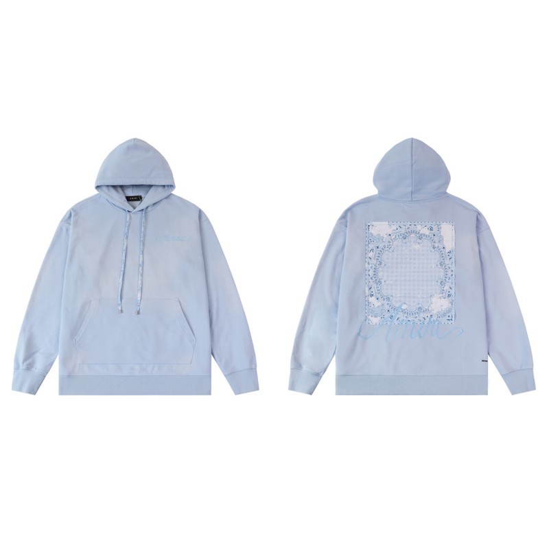 Fog marca de moda AM suéter logotipo de letras agrietadas salpicaduras de tinta pintura graffiti bordado sudadera con capucha chaqueta de pareja IR1