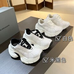 2025 春の新ファッションお父さん靴多用途カジュアルシューズ厚底高さ増加女性の靴レースアップシングルイン
