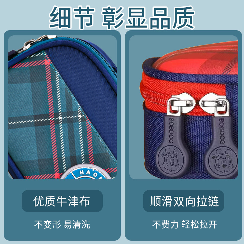 Comercio exterior transfronterizo nuevo bolsillo portátil de tres capas de gran capacidad para estudiantes de primaria, estudiantes de secundaria, caja de papelería multifuncional para hombres y mujeres