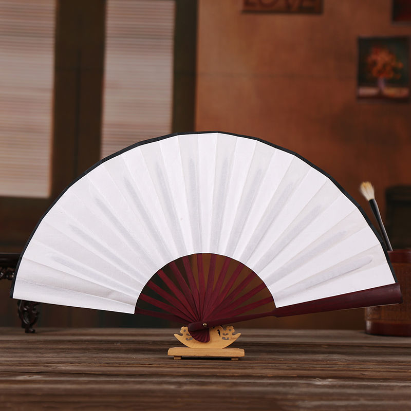 10 painting Folding fan China Juanbu men and women Silk fan Vintage Style fold blank Fan Calligraphy Fan