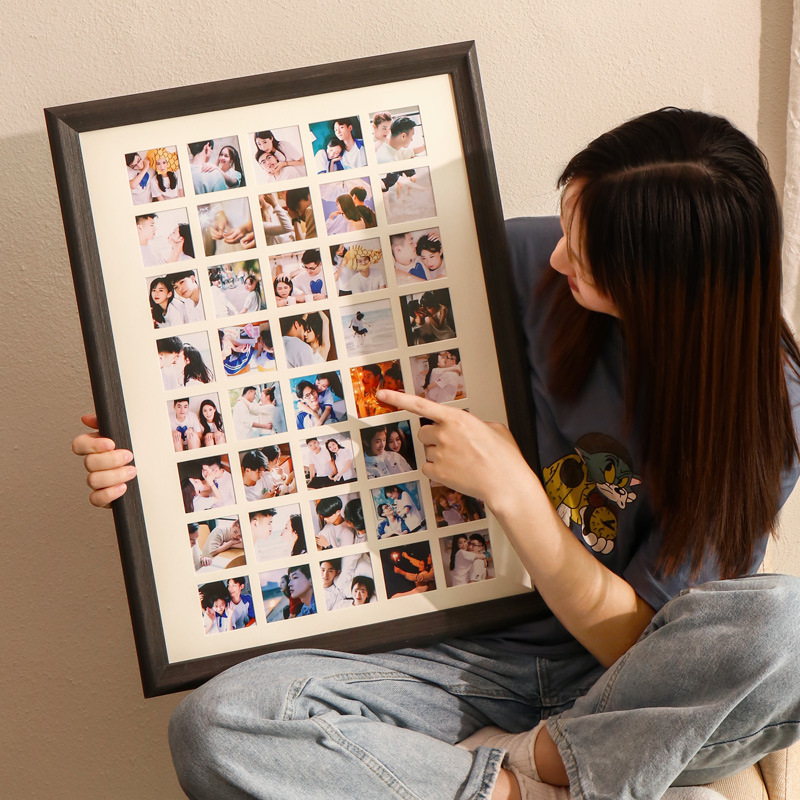 New Multi-Palace Nordic Solid Wood Photo Frame Creative Love Graduate Day Centenum Growth Photo Wall Bedroom Living Room New Multi-Palace Nordic Solid Wood Photo Frame Creative Love Graduate Day Centenum Growth Photo Wall Bedroom Living Room