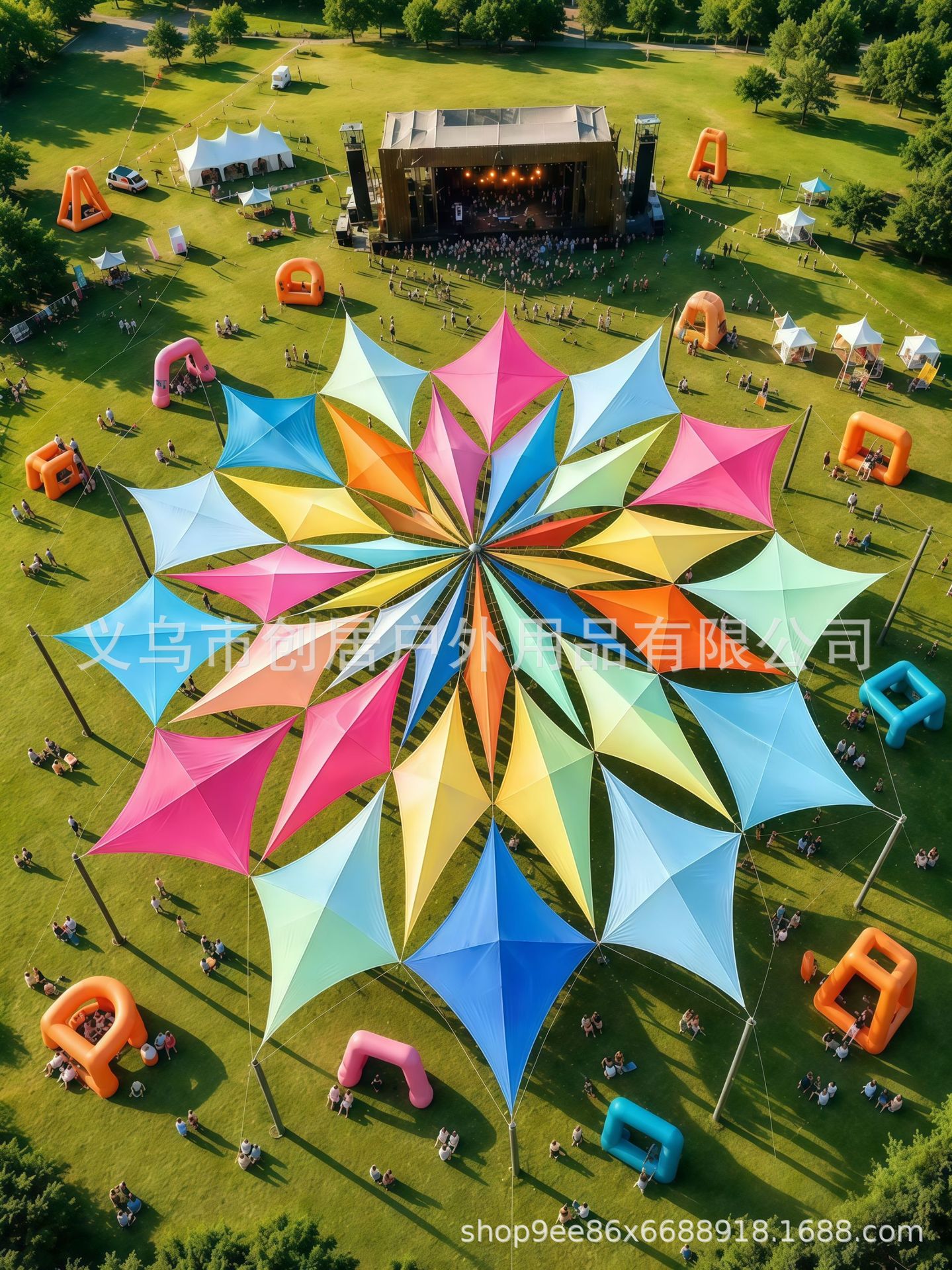 Triangular Sunshade Sail for Landscaping, Four-Corner Commercial Street, Swimming Pool Area, Decorative Canopy, Canvas Sunshade, Landscape Canopy