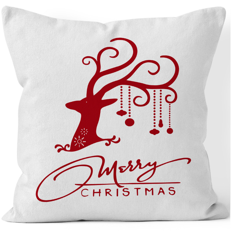 Christmas Tree, Snowflake Pattern Fashion Christmas Tree Snowflake Short Plush Pillow Cases