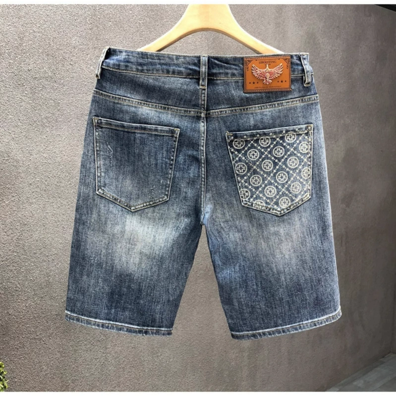 Элитная джинсовая юбка, летние шорты, тонкие брюки, свободный прямой крой