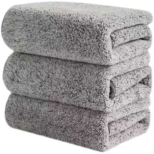 Bamboo Charcoal Microfiber Dish Cloth Japanese Thick Non-Slippery Scrub Cloth Water Absorbent Stain Remover Cleaning Towel