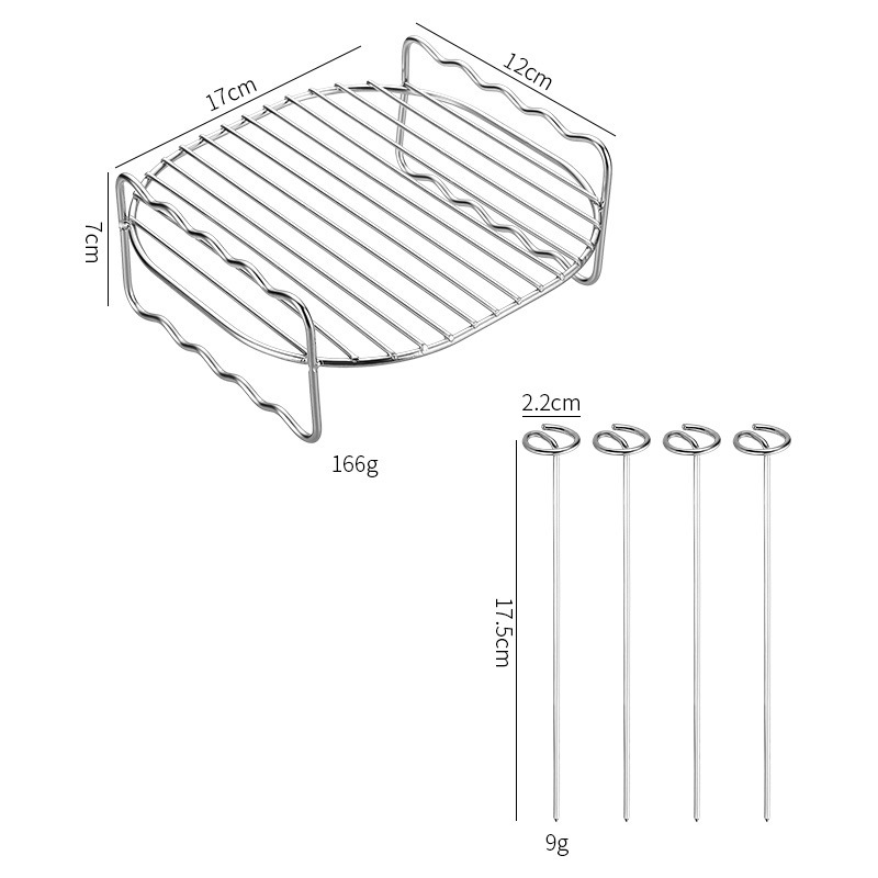 クロスボーダー6インチ7インチ8インチ適用3.2QT-5.8QT4針電気フライヤーグリル蒸架空気フライヤー部品|undefined