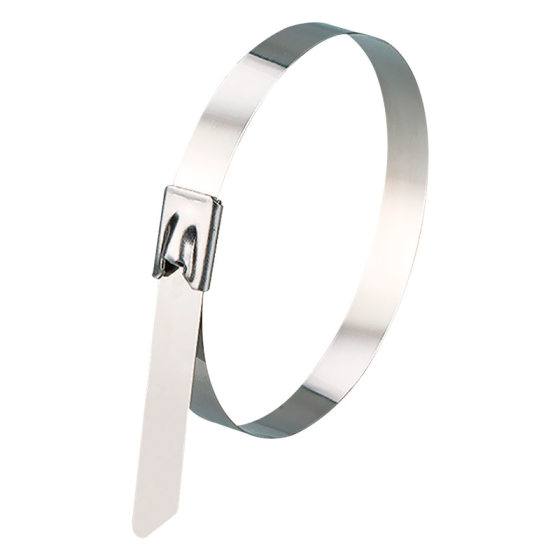 304 stainless steel cable tie 4.6 Wide 300 self-locking cable tie high temperature resistant metal cable tie belt cord wholesale