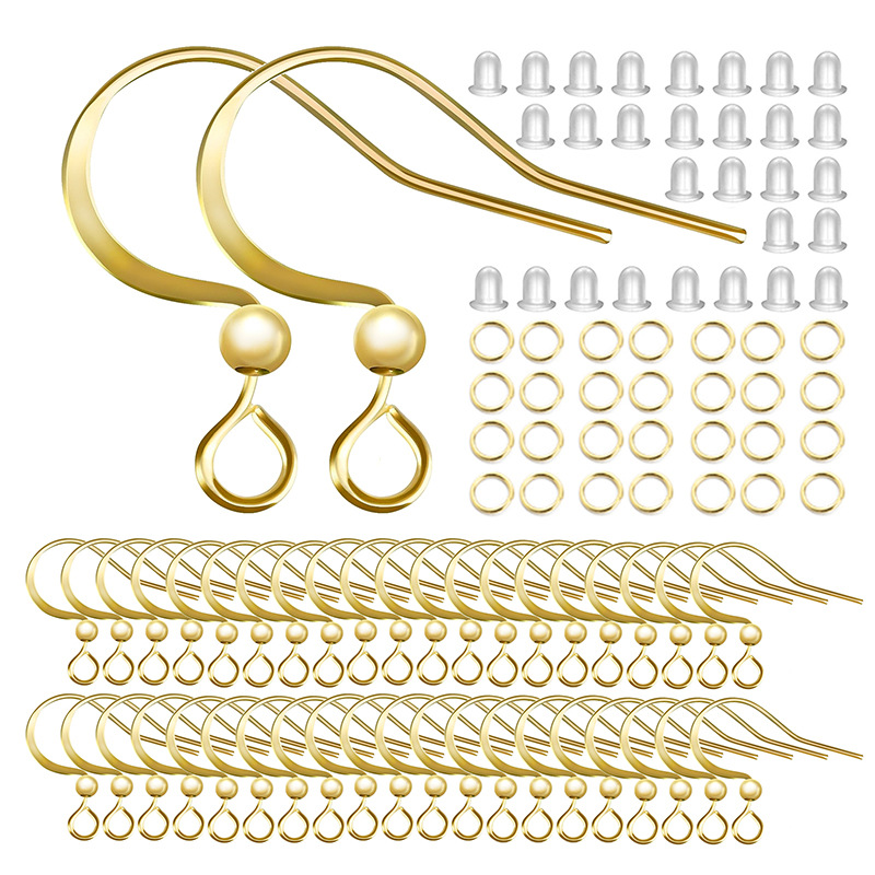 跨境热销耳钩黄铜耳饰材料欧美耳环饰品配件diy手工耳勾半成品