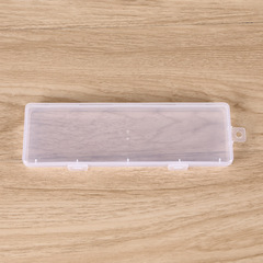長方形の透明なプラスチックの箱のアクセサリの部品の漁具の収納箱の金属のツールの平たい文房具の包装箱の空の箱