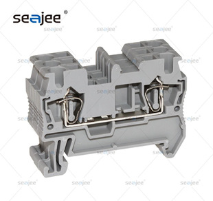 Supply ST spring wiring Terminal 2. 5mm square rail type fast in-line wiring terminal ST2.5 wholesale