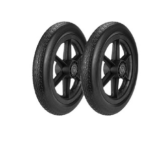 Wheelchair wheel 12 inch 16 inch rear wheel PU foam wheel wear-resistant elastic solid tire trolley directional caster factory