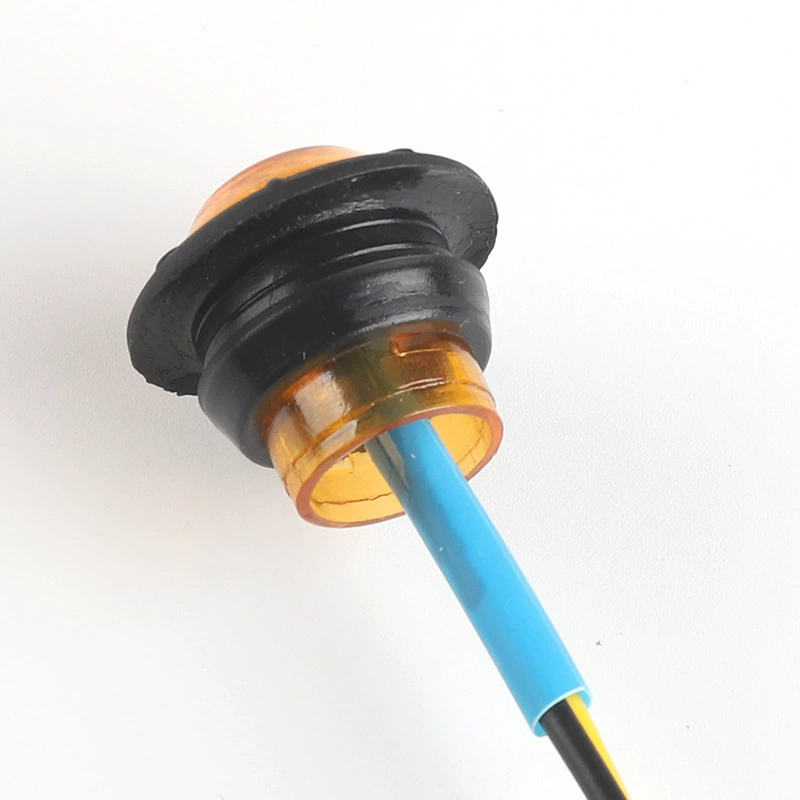 Светодиодная фара для грузовика 3smd со стороны сигнальная лампа индикатор цвета света маленький круглый свет автомобильный свет