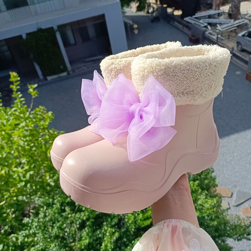 女士厚底防滑防水雪地靴户外冬季加绒靴子保暖鞋子|undefined