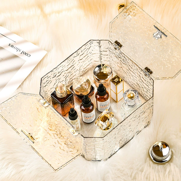 Water ripple cosmetics storage box●No grid