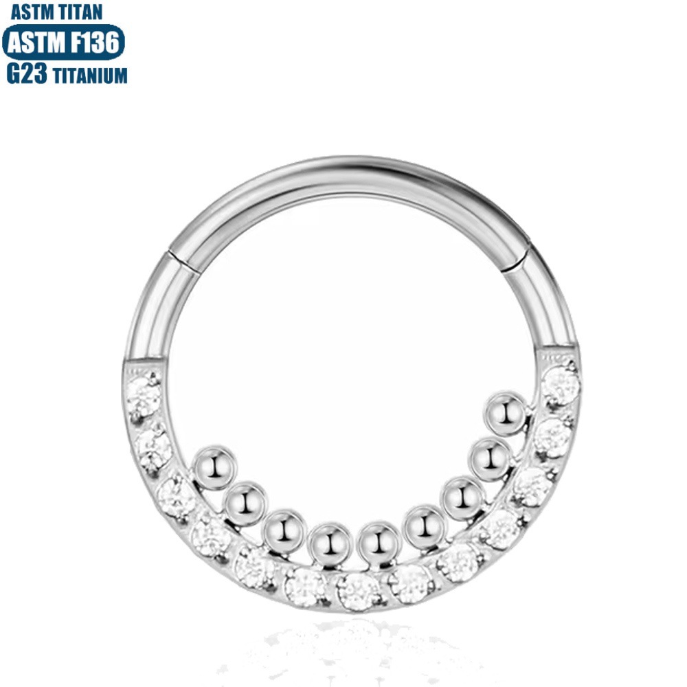 Pointed titanium steel lip stud product view