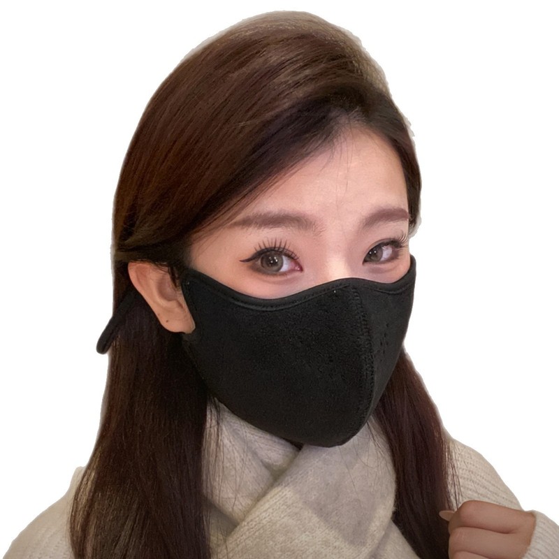云羔澳绒口罩冬季天骑行户外保暖透气防风防寒2025新款3d立体防冻|undefined