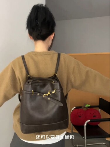 Retro backpack 2026 autumn and winter new fashionable Korean niche tote bag all-match large-capacity shoulder bag