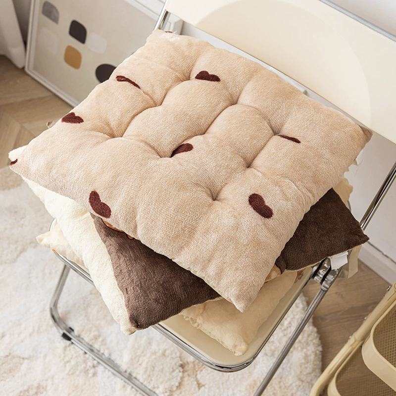 Плюшевые подушки для стула простой толстый зимний офис сидячий студенческий класс