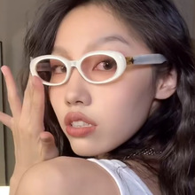 星星椭圆网红Jennie同款太阳镜2023新款太阳眼镜韩版防紫外线墨镜