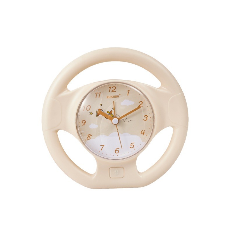 Fábrica directa de dibujos animados con luces nocturnas volante despertador para niños y estudiantes relojes especiales lindos silenciosos despertadores en línea