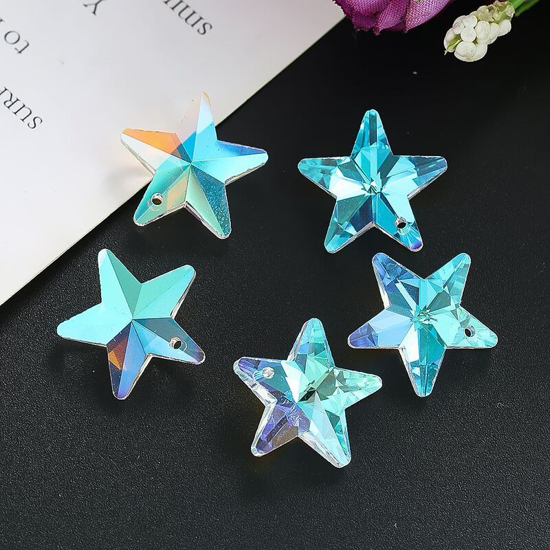20mm Single-Hole Five-Pointed Star Pointed-Bottom Crystal Glass Irregular-Shaped Rhinestone for Phone Case, Shoe, and Bag Decoration 20mm Single-Hole Five-Pointed Star Pointed-Bottom Crystal Glass Irregular-Shaped Rhinestone for Phone Case, Shoe, and Bag Decoration
