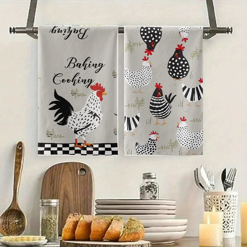 Трансграничное горячее продаваемое кухонное полотенце 45* 70cm чайное полотенце из микрофибры с принтом теплопередающее блюдо полотенце