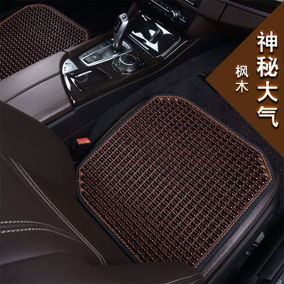 Wooden Beads Car Cushion Square: Four Seasons Pad - mysterious-and-elegant-small-square-cushion-1