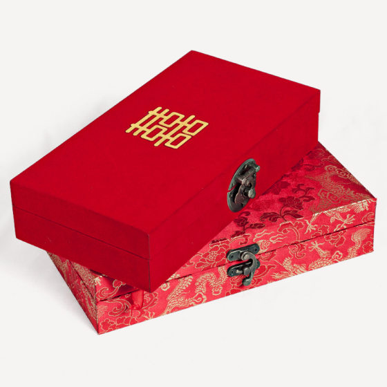 Traditional Chinese wedding album wedding book gift box festive brocade box wedding book box spot wholesale factory